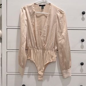 Satin Light nude bodysuit